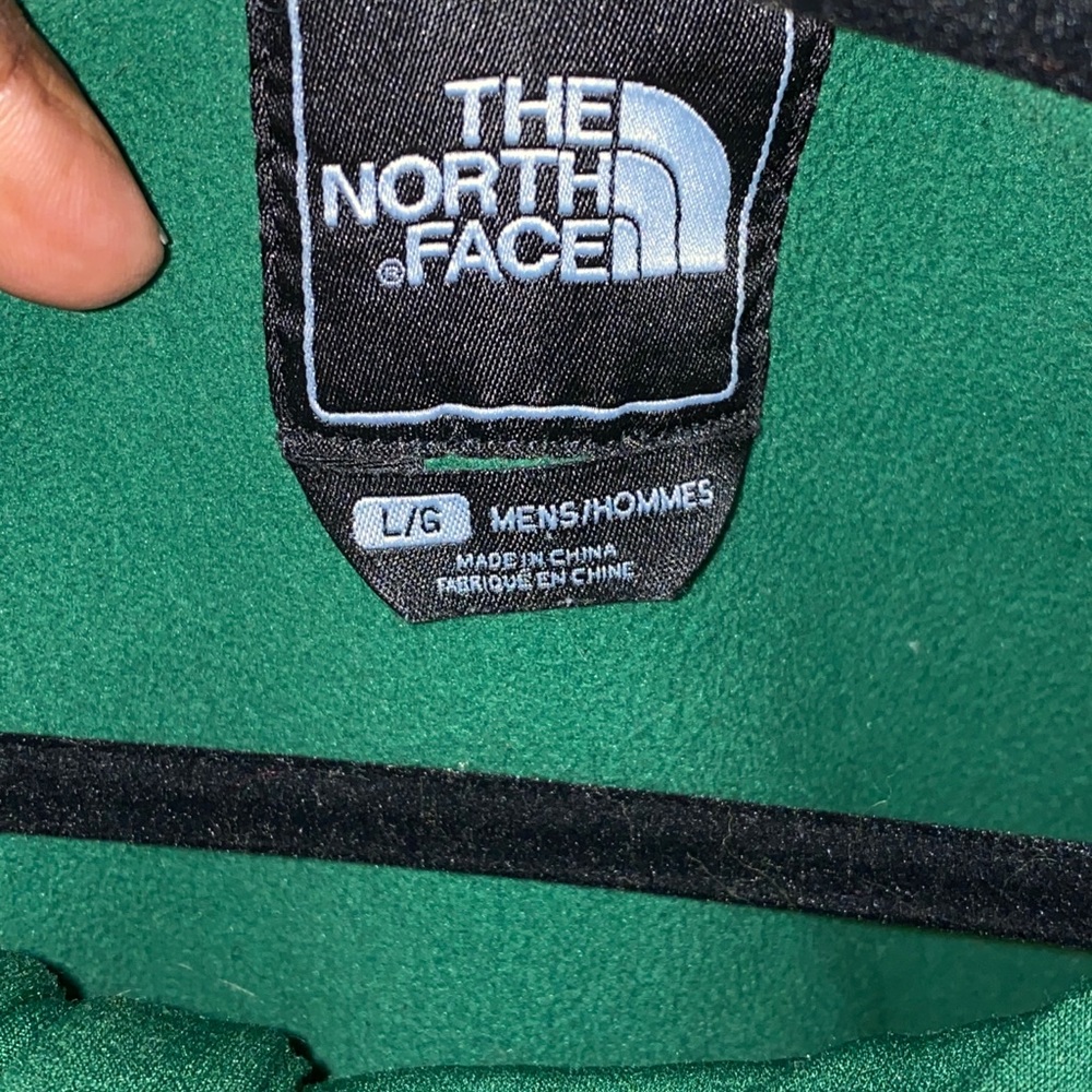 North face jacket green